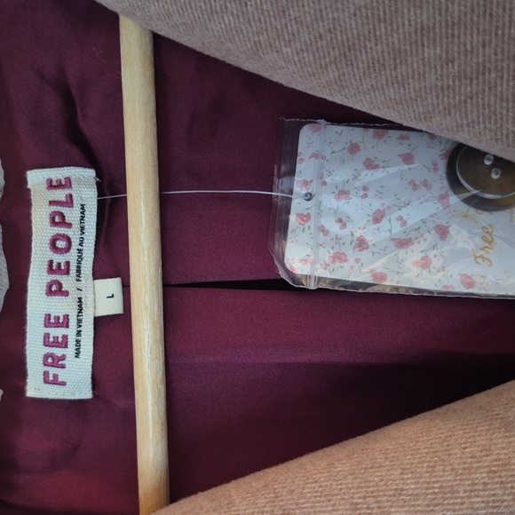 NWT Free People Hannah Slouchy Blazer Jacket Double Breasted Oversized Large - Picture 5 of 9